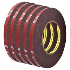 3M 壓克力泡棉灰色雙面膠帶 8mm x 11m, 5個