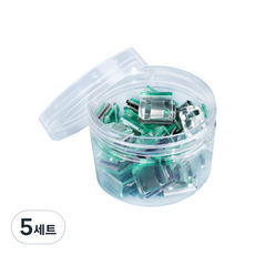 문구담 멀티 푸시 핸드 클립 종이 문서 고정 바인딩 세트 랜덤발송, 5세트, 20개입, 소