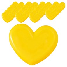 Moneyfull 愛心多功能邊角夾 黃色, 1入, 3 x 2.6 cm, 20個