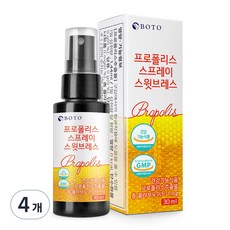 보뚜 프로폴리스 스프레이 스윗브레스, 30ml, 4개