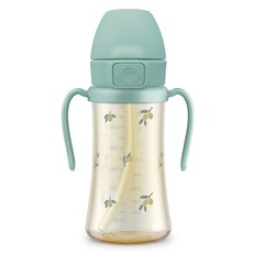 그로미미 PPSU 유아용 빨대컵, 300ml, 1개, 피스타치오