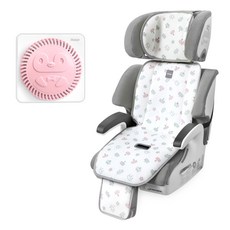 Manito 幼童兒童汽車安全座椅用多功能潔淨涼感坐墊 + 空氣清淨機, 皇冠粉,粉紅色, 1套