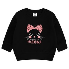 KIDSCREW 兒童蝴蝶結貓咪大學T