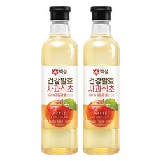 CJ BEKSUL 白雪 健康發酵蘋果醋, 800ml, 2個