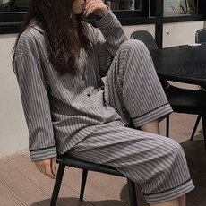 Another Day女款Home Sweet睡衣長袖上衣+褲子套裝
