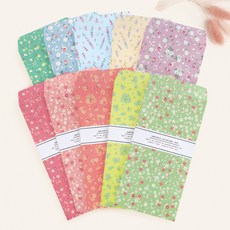 花朵圖案零用錢信封套組 FB501, 混合色, 50頁, 50個