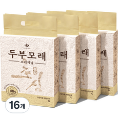 이수펫 초심 고양이 두부모래 가는입자, 7L, 16개, 오리지널