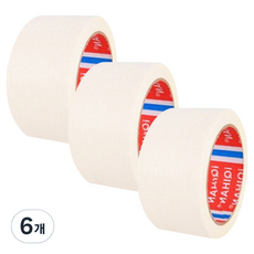 DADA 彩色設計紙膠帶 50mm x 15m, 6個, 白色