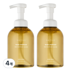 아브카 네이티브 딥모이스춰 포밍 핸드워시 베이비파우더향, 500ml, 4개