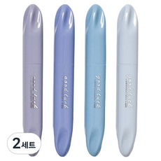 모던앳 그라데이션 모란디 형광펜 4종 세트, 블루, 2세트