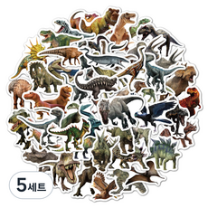 리빙홈디테일 캐리어 노트북 여행 방수 스티커 53p 세트, 타입F, 5세트