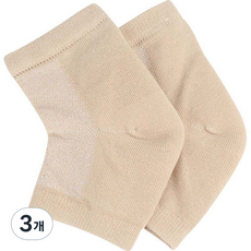 간지앳홈 부드러운 발 뒤꿈치 케어 반 양말 08 스킨베이지, 2개입, 3개