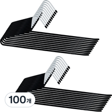 Joeun Living 塗層防滑褲架, 黑色, 100個