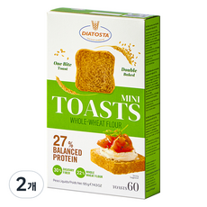 Diatosta 全麥吐司餅乾, 120g, 2個