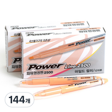 JAVAPEN Power Line 淡色螢光筆系列, 橘色, 144個