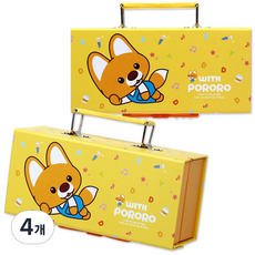 뽀로로 위드뽀로로 비밀지함 필통, 에디, 4개