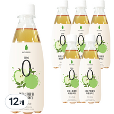 NUTS GREEN 零卡蘋果紅茶風味氣泡飲, 350ml, 12個