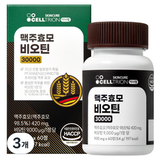 이너랩 셀트리온 맥주효모 비오틴 30000 54g, 3개, 60정