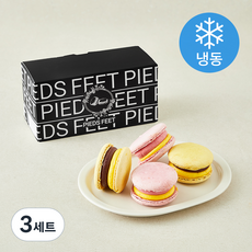 삐에드핏 뚱카롱 2 초코에반하나 2개입 + 딸기에반하나 2개입 세트 152g (냉동), 3세트