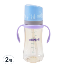 릴팡 겨울왕국2 삶아서 소독하는 PPSU 빨대컵 FRO6008, 혼합색상, 2개, 300ml