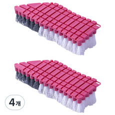 CashRich 玻璃窗角落縫隙清潔刷 6.5 x 16 cm, 紅色, 4個