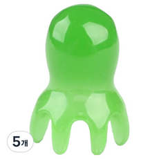 Ondaum 章魚頭皮按摩器, 綠色, 5個