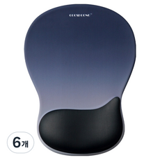 쿠슝 손목 보호 받침대 마우스 패드 DOW177, 9 데님 블루, 6개