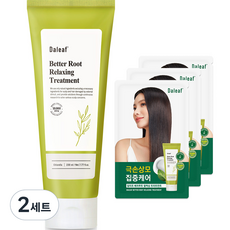 [비건뷰티] 달리프 클로렐라 베러루트 릴렉싱 탈모 완화 트리트먼트 230ml + 파우치 4ml x 3p 세트, 2세트