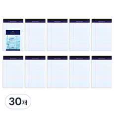 스탠다드 리갈패드 A5, WHITE, 50매, 30개