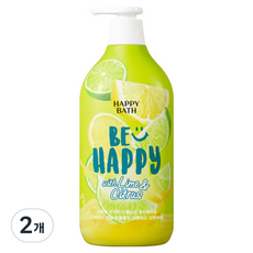 HAPPY BATH Smile 健康沐浴乳 青檸與香茅, 900g, 2個