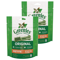 Greenies 健綠 潔牙骨 7-11kg犬專用 5支, 原味, 85g, 2包