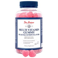 Dr.Brian ROETTGER 綜合維他命軟糖 檸檬&水蜜桃口味, 300g, 1罐