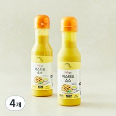 사랑과정성 사랑담은 머스타드소스, 220g, 4개
