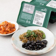 테이스티나인 서리태콩자반 100g + 꽈리고추 멸치볶음 50g + 들기름에 볶은 김치 100g, 1세트
