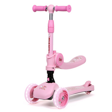 LANDWAY 凱蒂貓滑板車 兒童款 二合一, 粉紅, 1個