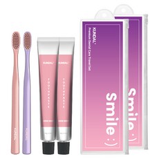 KUNDAL 昆黛爾 牙科護理攜帶式牙膏 50g+牙刷 隨機出貨, 2組