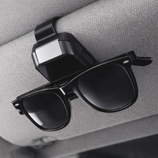 큐히트 차량용 선바이저 선글라스 클립, 블랙, 1개