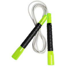 JFROPE 閃亮龍捲風競速跳繩, 綠色 + 白色線