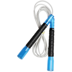 JFROPE 閃亮龍捲風競速跳繩, 藍色 + 白色線