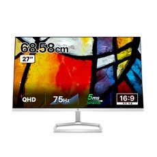 hp 惠普 QHD IPS 超薄邊框 75Hz 螢幕, 68.6cm, M27FQ