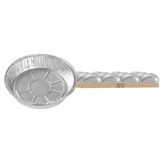 德利生活 氣炸鍋烤箱燒烤鋁箔盤 8吋(20 x 4cm), 50個, 1組