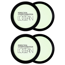 L'OCEAN 遮瑕粉餅, #20 Aqua Light Green, 2個