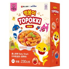 TAEKYUNG 泰耕 Baby Shark 炒年糕 甜辣味, 230g, 1盒