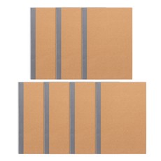 DANSOON 線裝筆記本 A5, 牛皮色, 7個