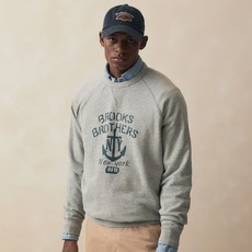 BrooksBrothers 男士 BB 字母棉質運動衫 BBNPMB101AWFS