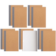 DANSOON 線裝筆記本 A6, 10個, 牛皮紙