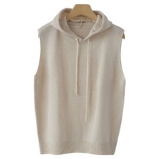 女式日常分層 Secret Logo Sala 連帽針織背心 j406