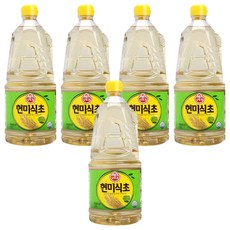 오뚜기 현미식초, 1.5L, 5개