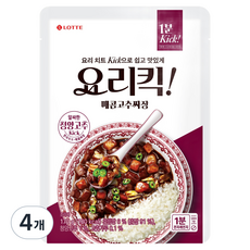 롯데웰푸드 요리킥 매콤고추짜장, 170g, 4개