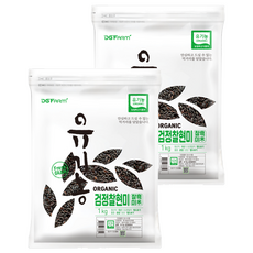 대구농산 유기농 검정찰현미, 1kg, 2개